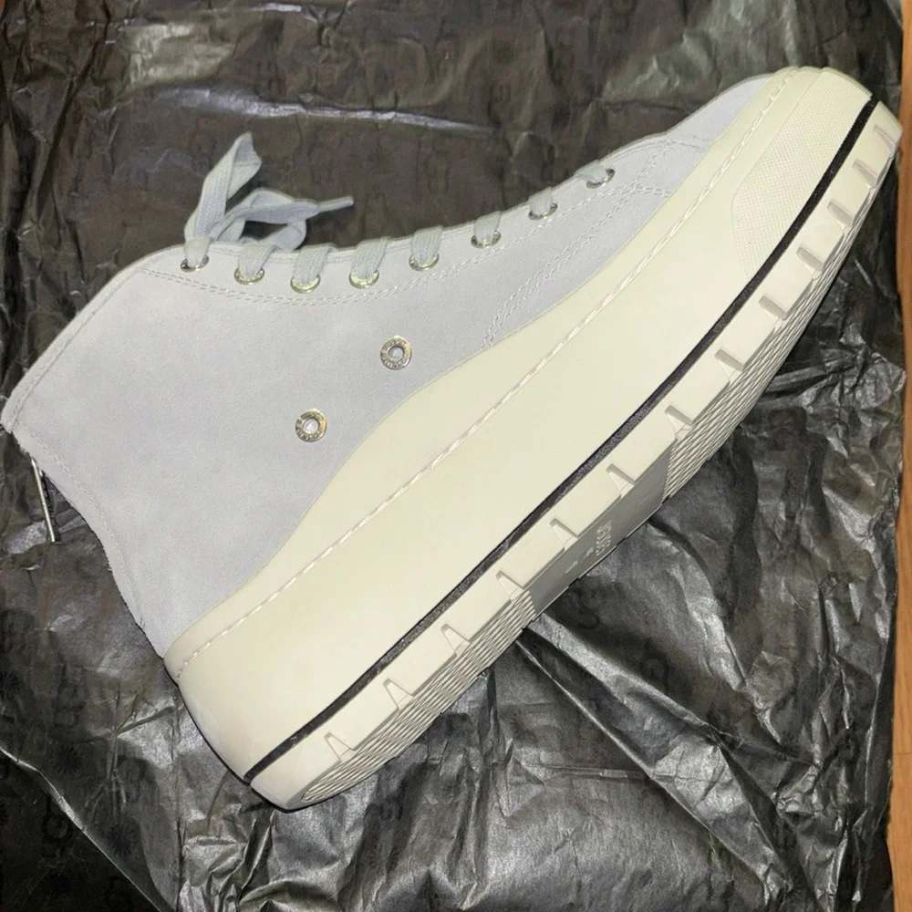 J Slide, Grey High Top Platform Sneaker, Size 10, NWOT